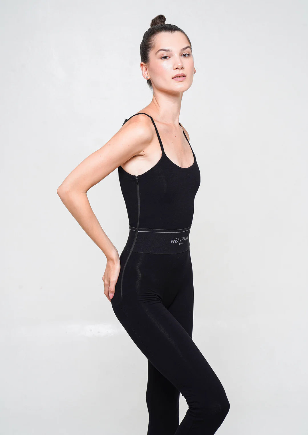 Know Your Worth Suit Full Body in Black