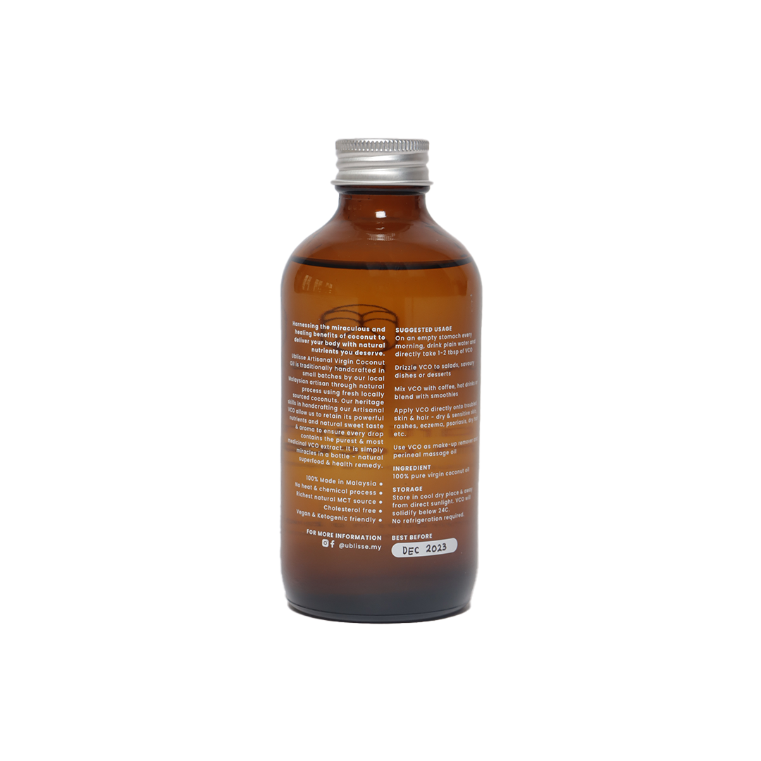 Artisanal Virgin Coconut Oil 230ml Bottle