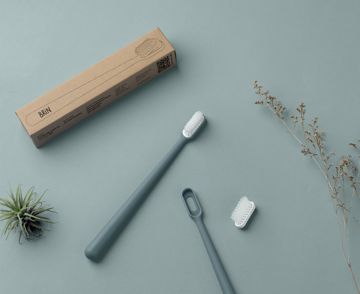 Original SeaDifferently Eco-Friendly Replaceable Head Toothbrush in Atlantic