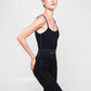 Know Your Worth Suit Full Body in Black