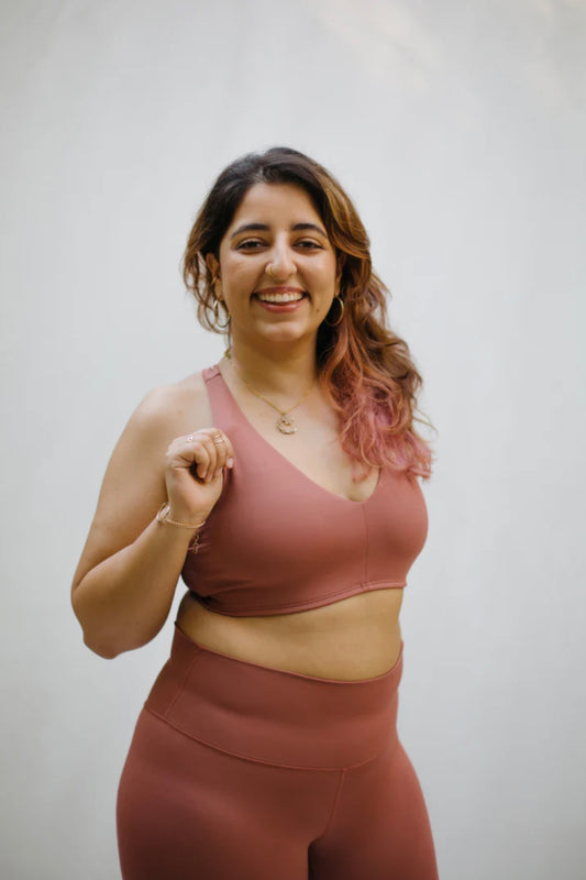 Go With The Flow Bra - Cherry