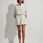 claude high rise short 4.5 - ivory marl