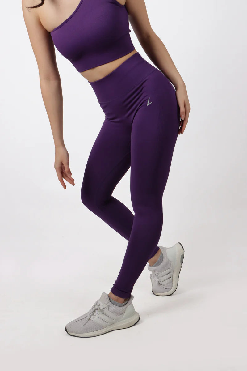 Bold High Waist Legging - Royal Purple