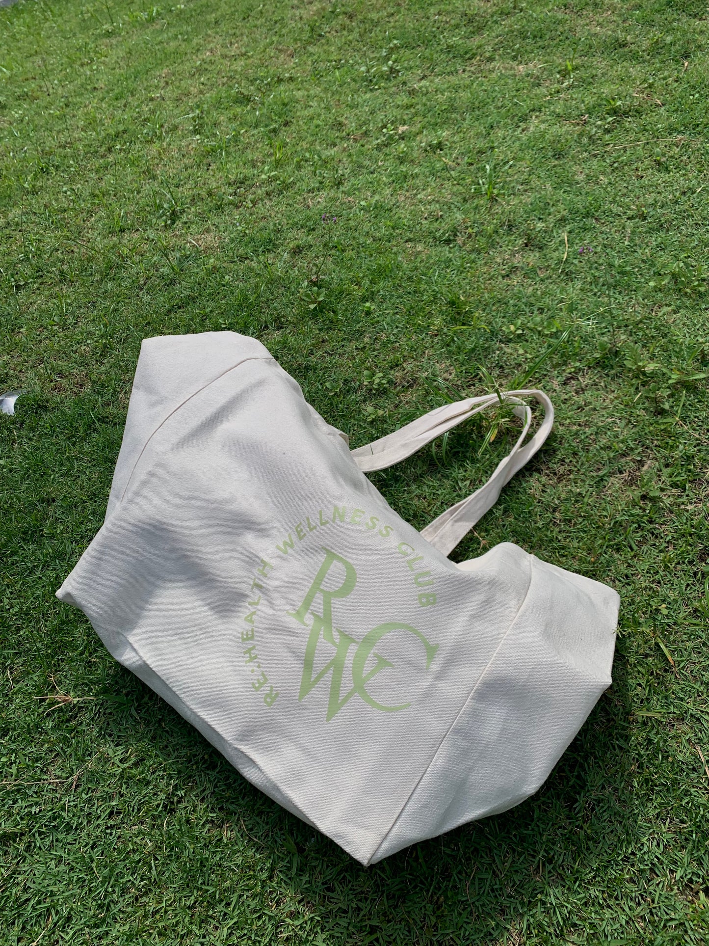 RE:HEALTH wellness club tote bag