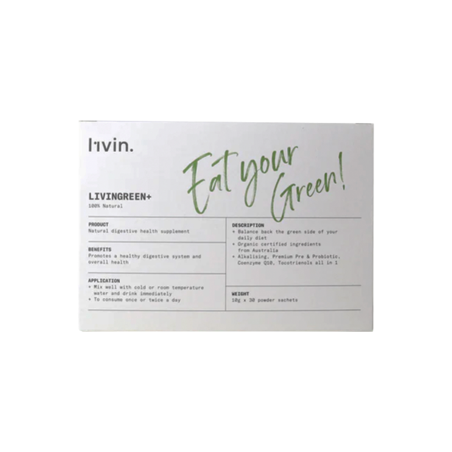 L1vin LIVINGREEN+ (30-day Pack)