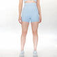 Purpose Recycle High Rise Shorts - Sky Blue