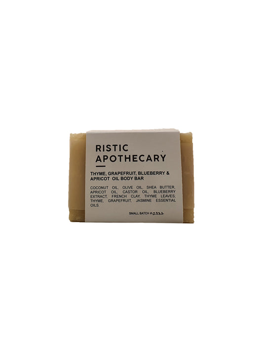 Thyme, Grapefruit, Blueberry & Apricot Oil Body Bar